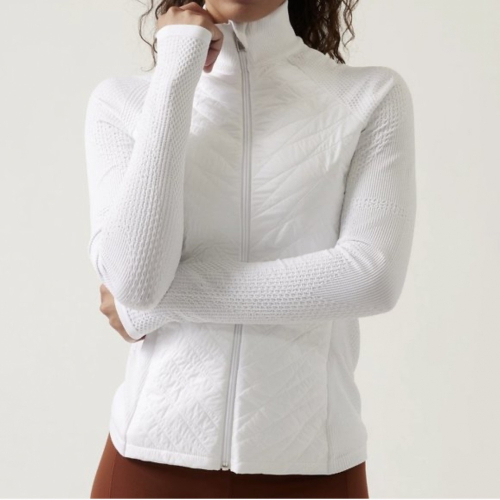 Athleta Flurry Force Insulated Primaloft Jacket white XS